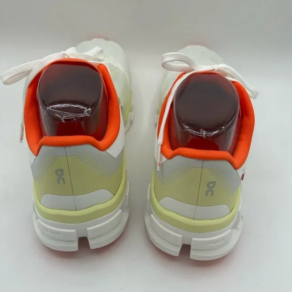 ON Cloud Women’s 11 Cloudflow 4 White Hay Orange  Running Sneaker Tennis Shoes - Picture 7 of 12
